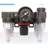 1/4"Блок подготовки воздуха тонкой очистки mini (регулятор давления с нижним расположением+фильтр+маслодобавитель) 0-10 bar Forsage F-SA-1100